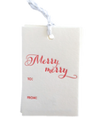 Merry Merry Gift Tags, Set of 6