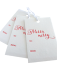 Merry Merry Gift Tags, Set of 6