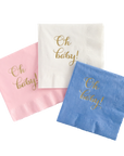 Baby Shower Gold Foil Cocktail Napkins, Set of 25