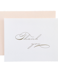 Antique gold Thank You Notes, Set of 6