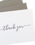 Modern cursive Thank You Notes