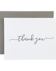 Modern cursive Thank You Notes