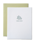 Thanks a Bunch Letterpress Greeting Card