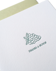 Thanks a Bunch Letterpress Greeting Card