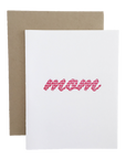 Best Mom Letterpress Greeting Card
