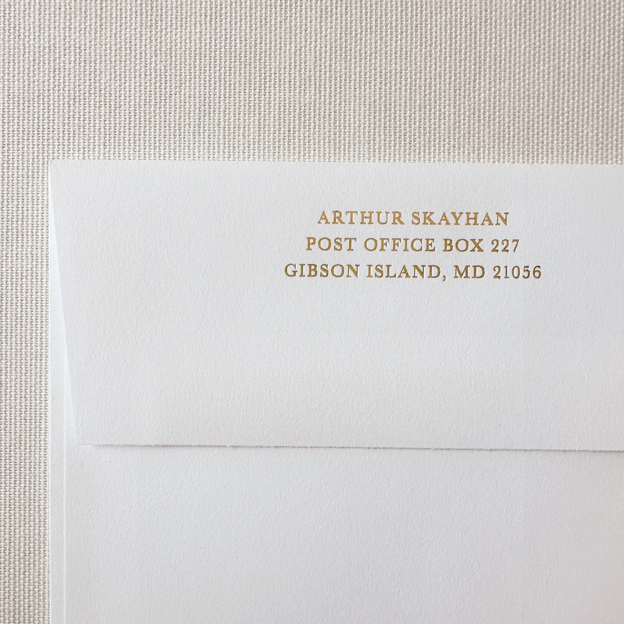 Gold Foil Envelope