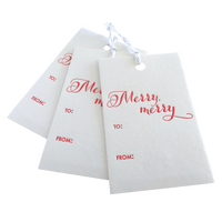 Merry Merry Gift Tags, Set of 6